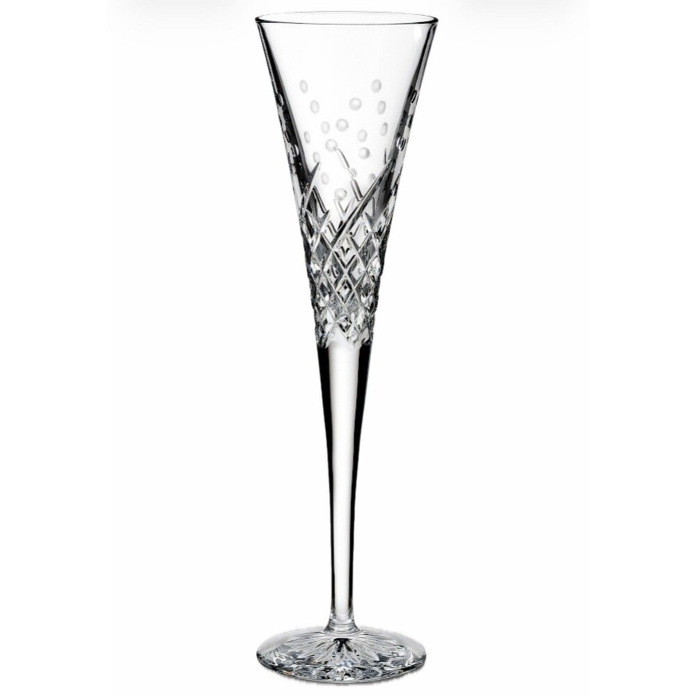Waterford Wishes 11” Happy Celebrations Toasting Flute Champagne Glass